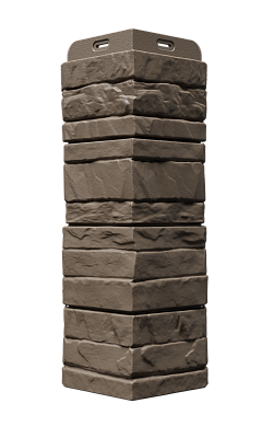 Угол наружный для фасадных панелей Алтай, шоколад