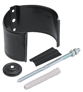 Кронштейн трубы на кирпич, RAL 7024