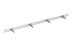 Снегозадержатель трубчатый VEGA Style 20x40/1,5 мм, цинк