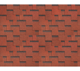 Однослойная черепица Технониколь SHINGLAS, коллекция Ультра, Рябина