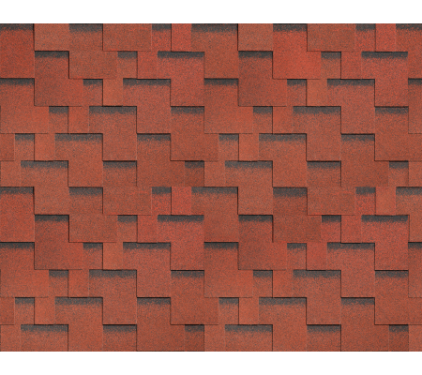 Однослойная черепица Технониколь SHINGLAS, коллекция Ультра, Рябина