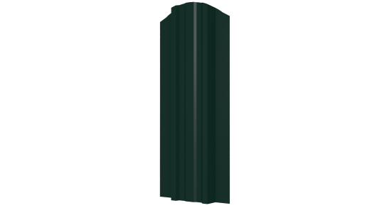 Металлический штакетник Евротрапеция Полиэстер 0,45 мм, RAL 6005