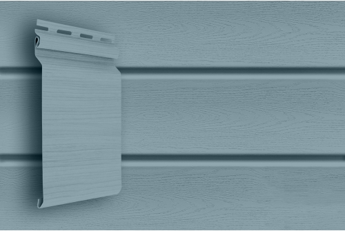 Виниловый сайдинг Grand Line Natural-брус, Classic Color Plus голубой