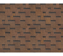 Однослойная черепица Технониколь SHINGLAS, коллекция Ультра, Дуб