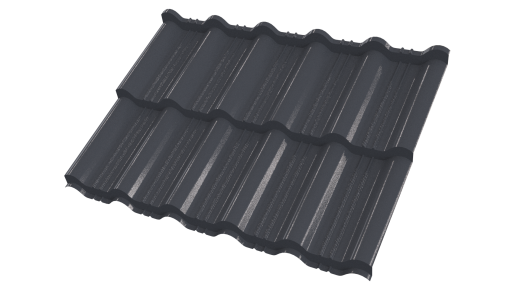 Металлочерепица Энигма 1171/1100x0,45 мм, Полиэстер 7024