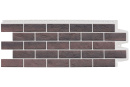 Фасадная панель Grand Line Состаренный кирпич, Design Plus кофе белый шов