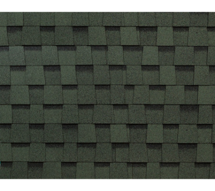 Многослойная черепица Технониколь SHINGLAS, коллекция Фазенда, Зеленый