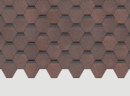 Гибкая черепица Döcke Standard Сота, Коричневый