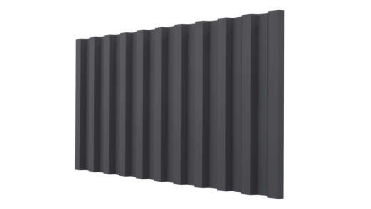 Профнастил НС21 1065/1010x0,5 мм, V-MATT RAL 7024