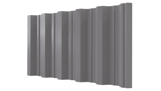 Профнастил НС44 1050/1000x0,45 мм, Полиэстер RAL 7004