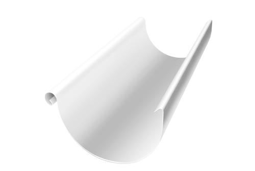 Желоб полукруглый 3 м, RAL 9003