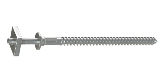 Шпилька специальная с гайкой 120 мм, цинк